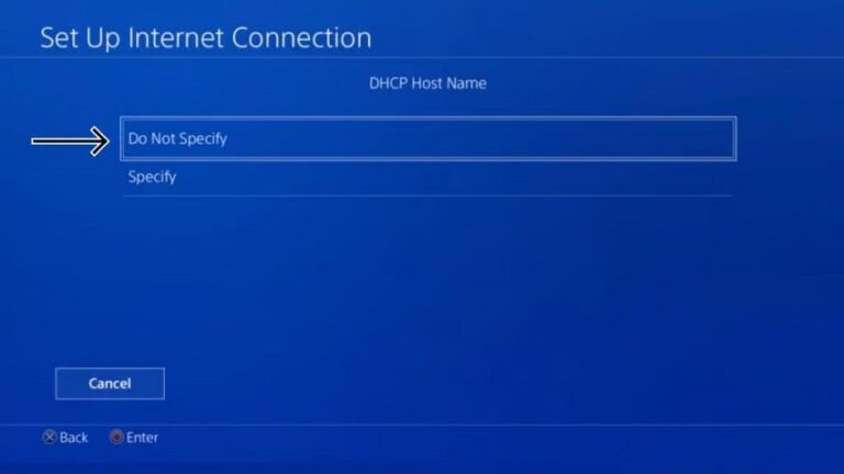 PS4 DHCP Host Name