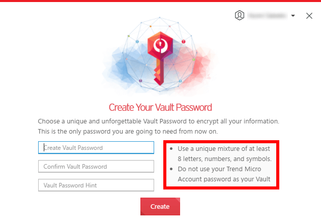 IDShield Trend Micro password manager vault