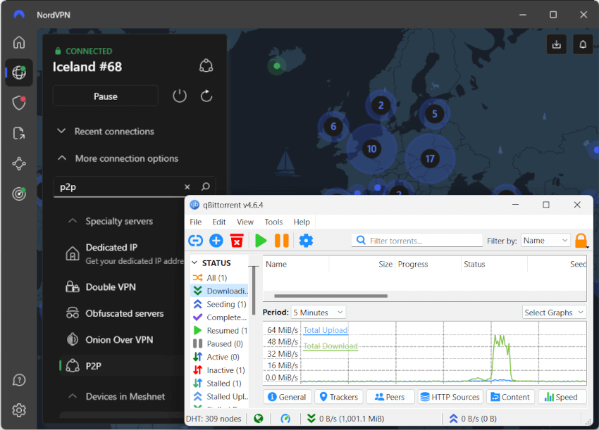 Downloading software with NordVPN and qBittorrent