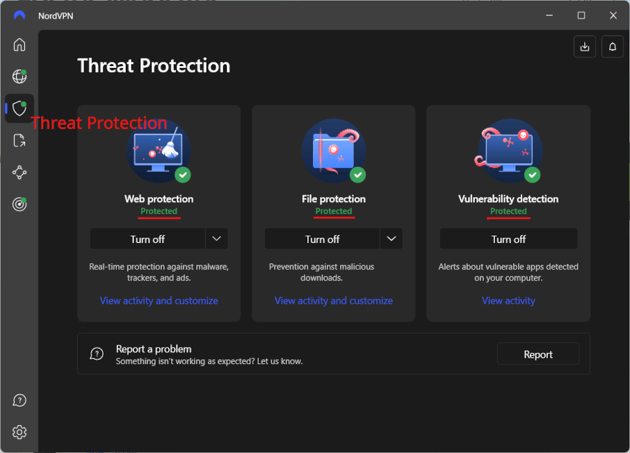 Threat Protection Activated