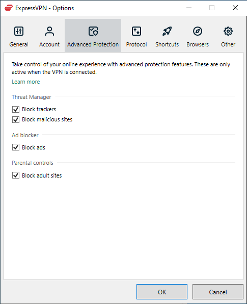 ExpressVPN Advanced Protection