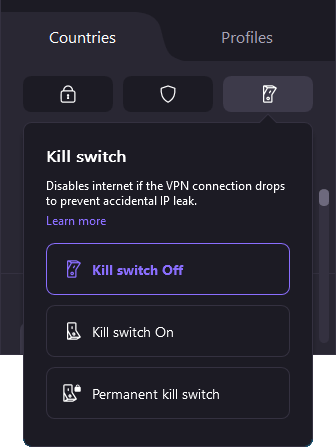 Proton VPN Permanent Kill Switch