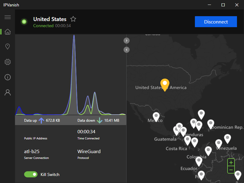 IPVanish VPN app for Windows