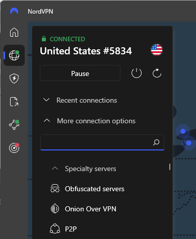 NordVPN Obfuscated servers for the UAE Step 2