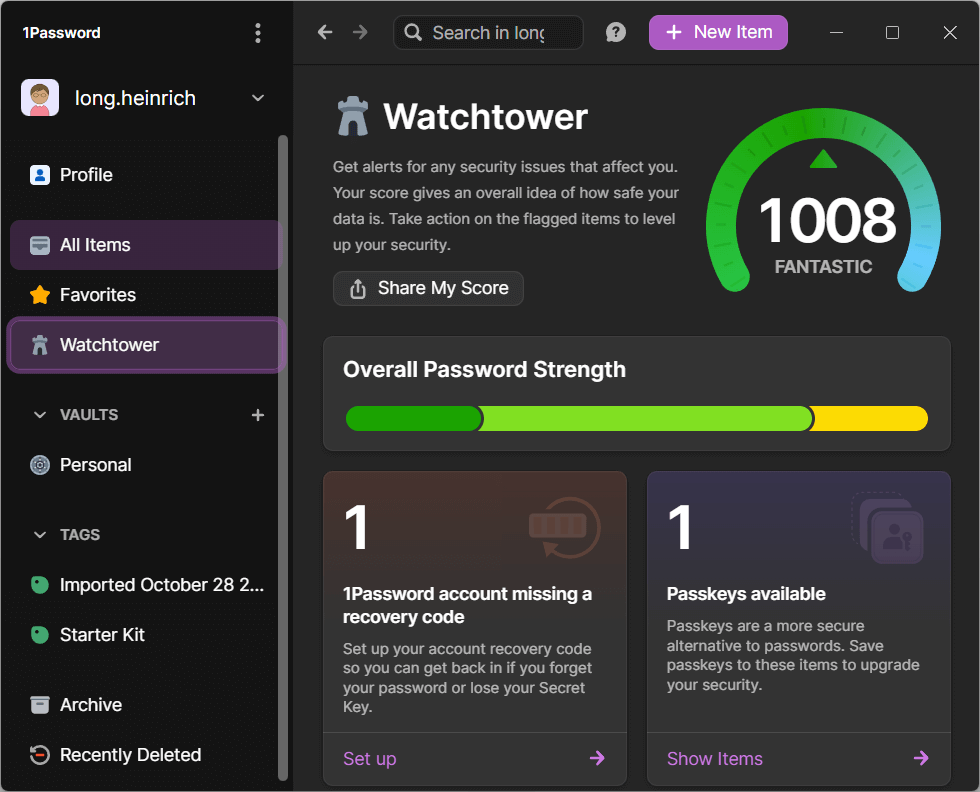 1Password Watchtower